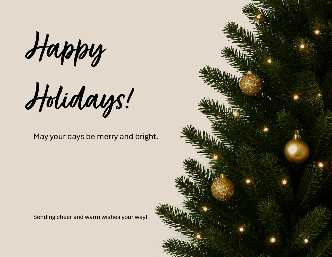 Printable Christmas Card | Free Word Download