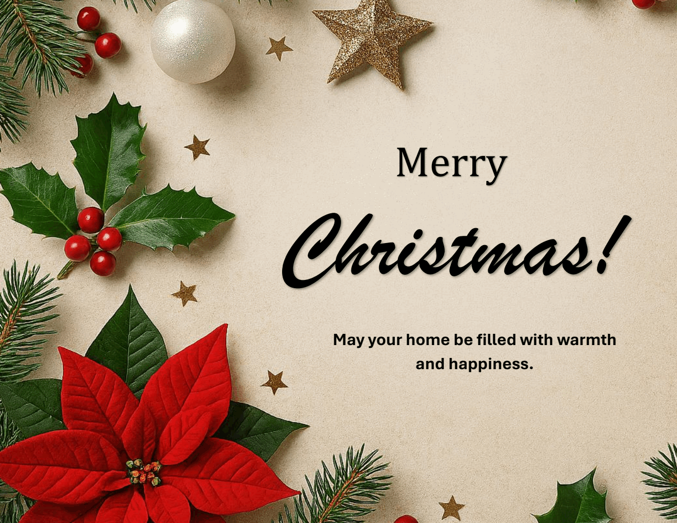Printable Holiday Card | Free Word Download