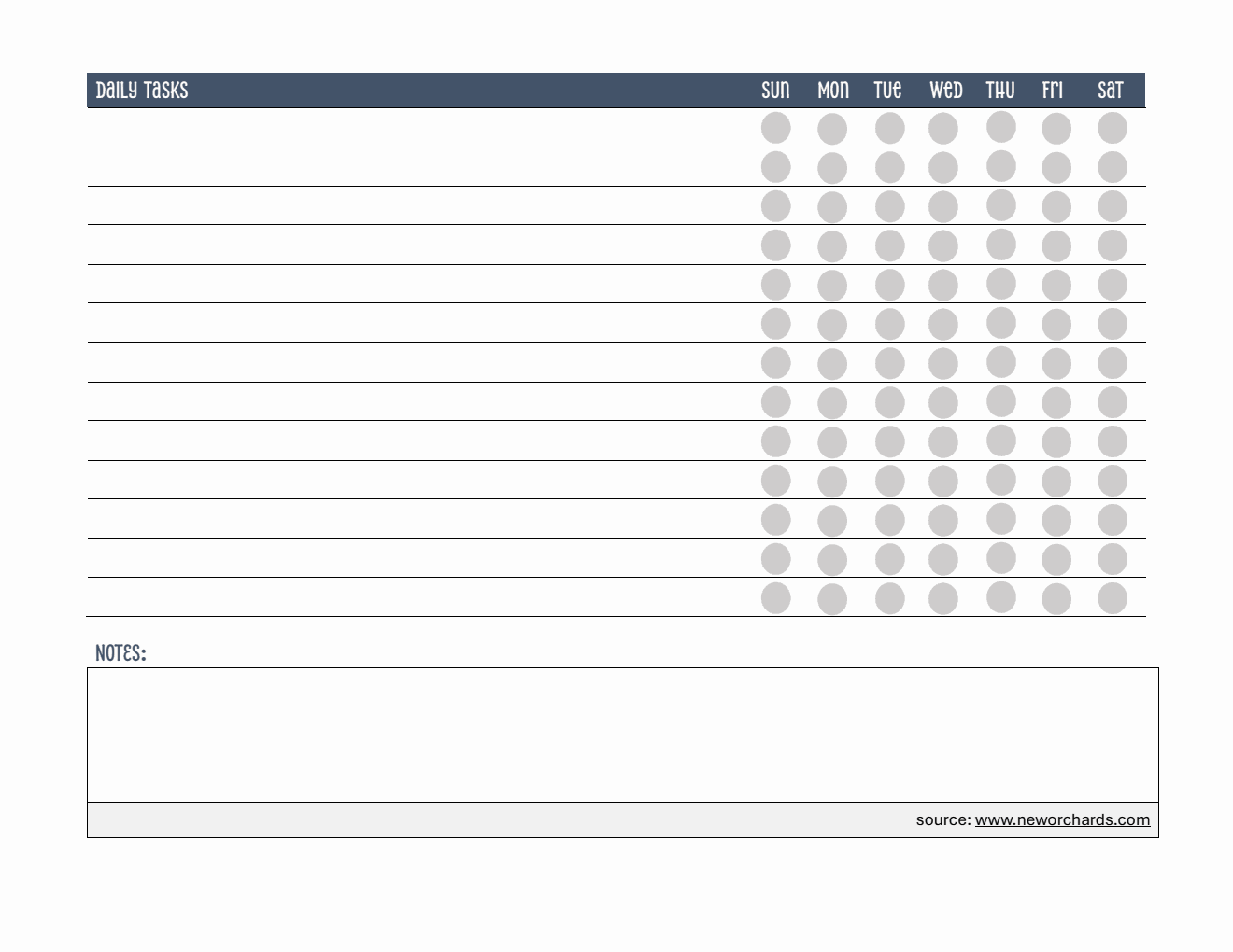 Free Editable Daily Checklist Template PDF
