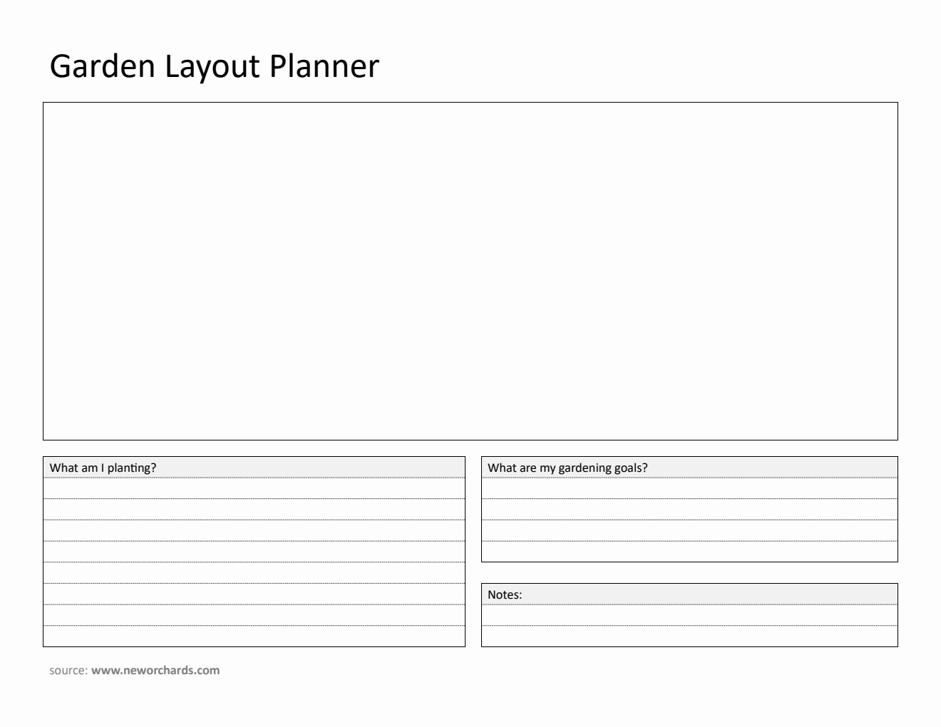 Free Garden Layout Planner (Word)