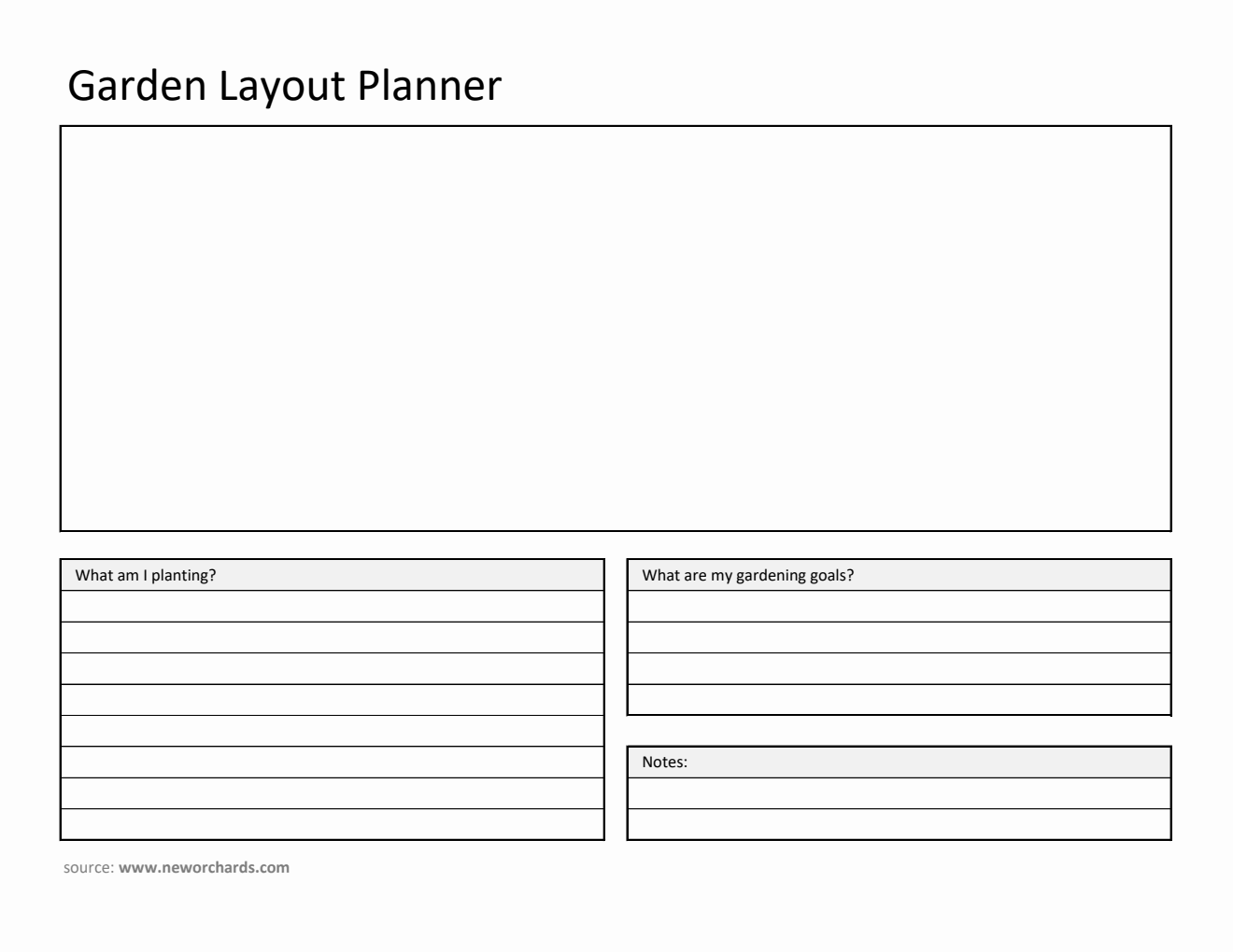 Free Garden Layout Planner (Excel)