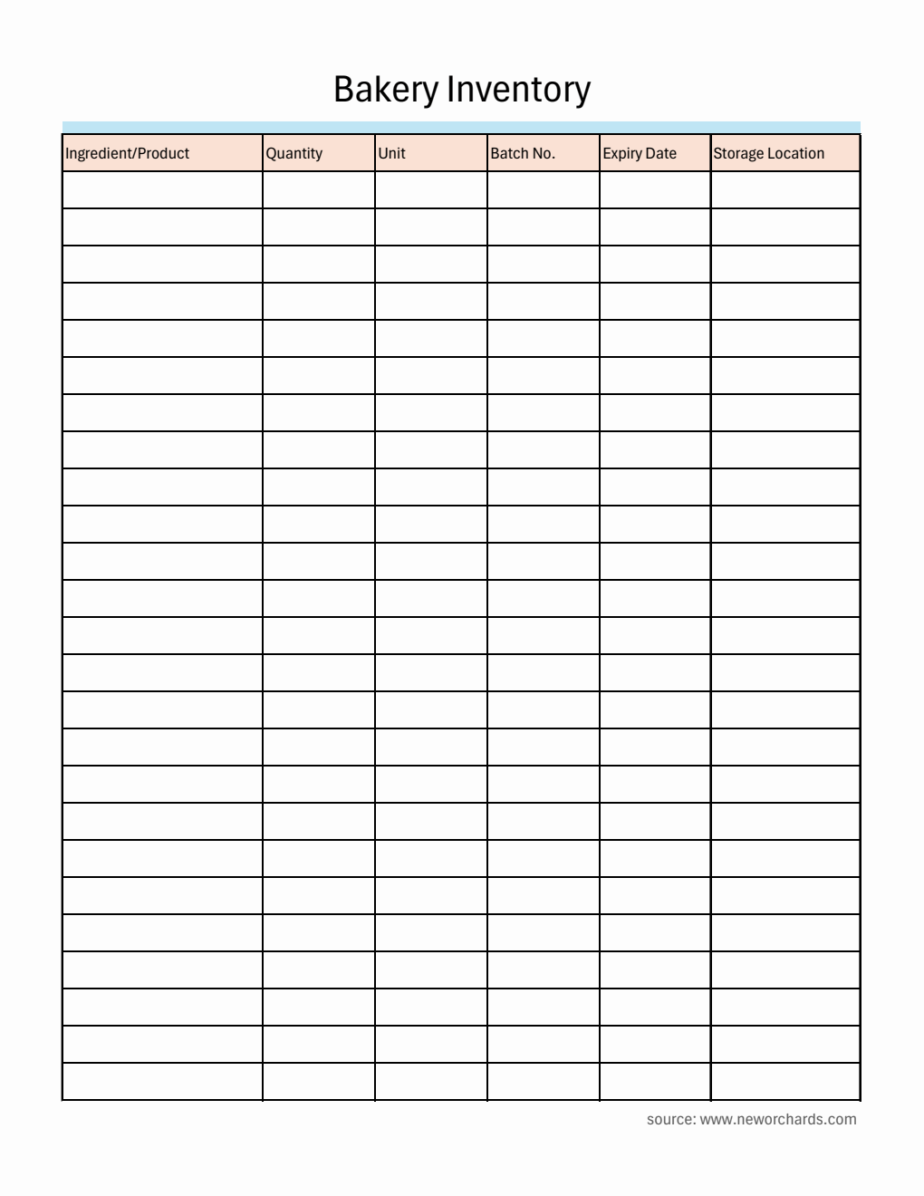  Kitchen Inventory Template - Free Download in Excel