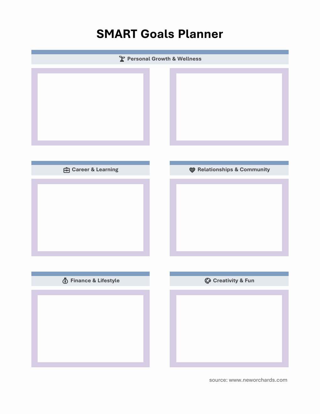 Printable Smart Goals Template Excel