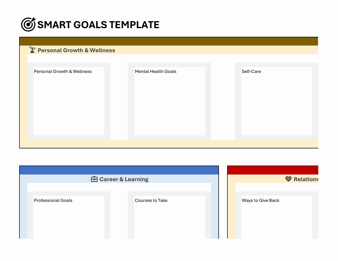  Smart Goals Template Excel