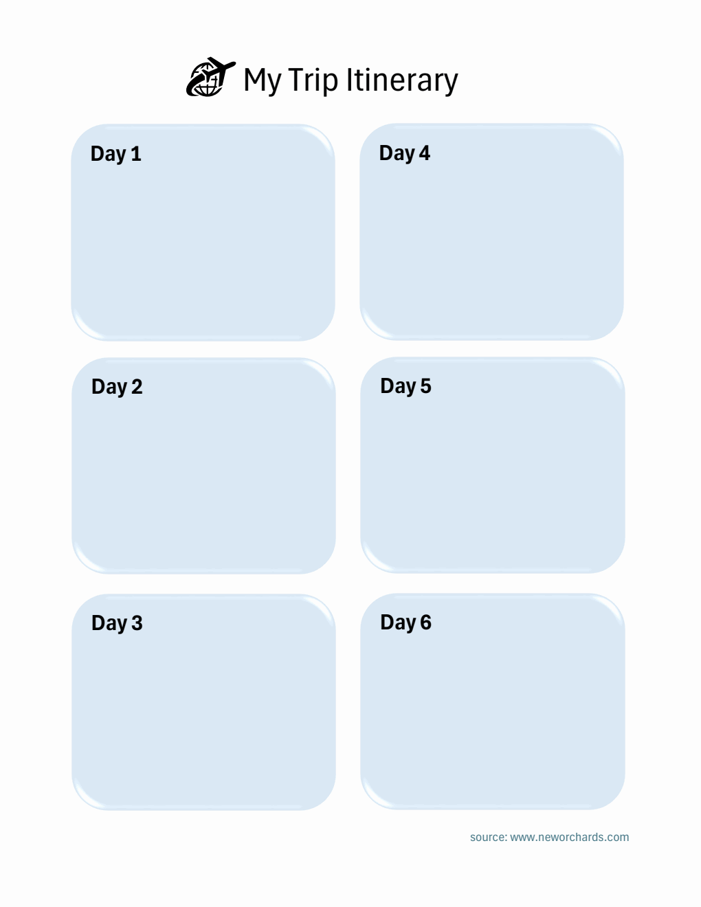  Trip Plan Template | Free Excel Download