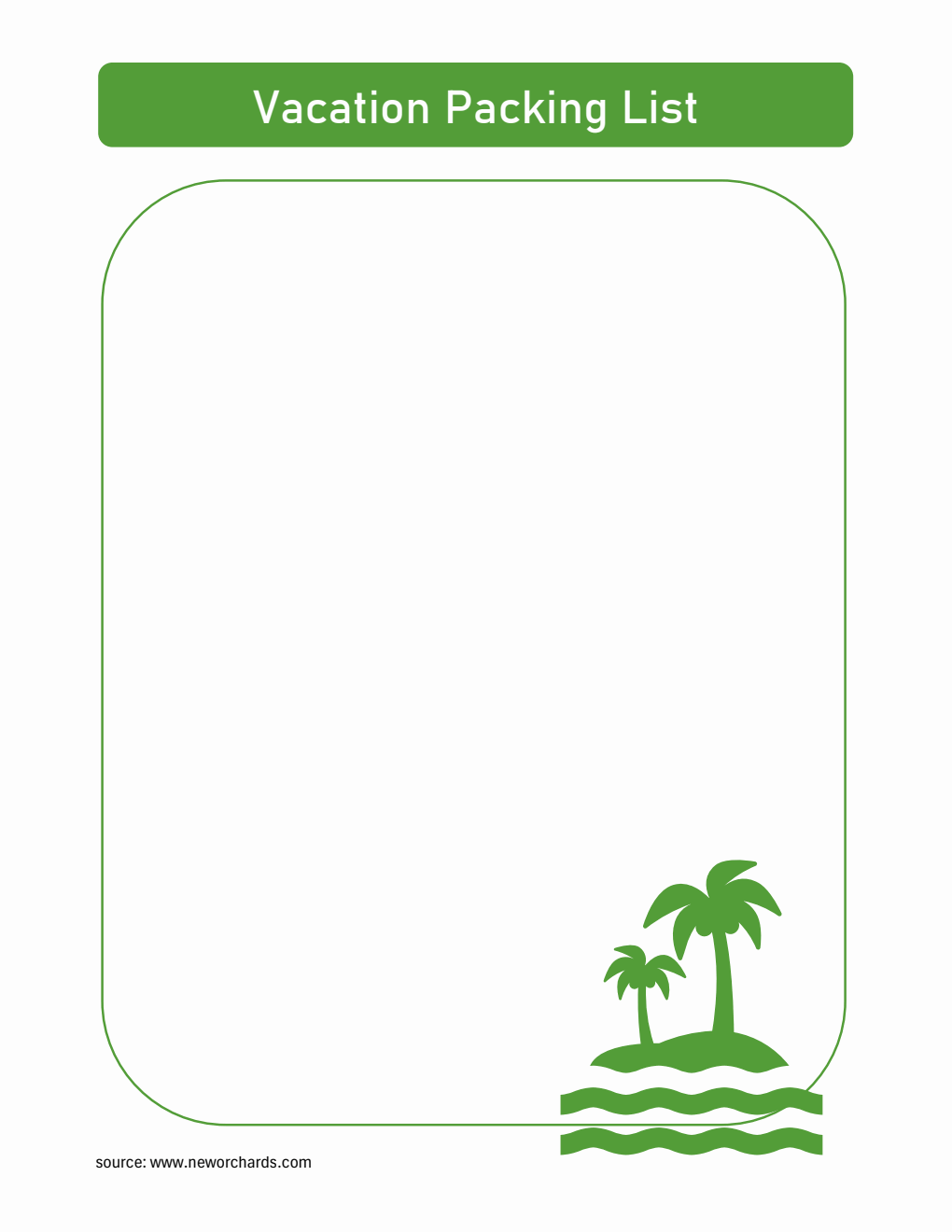 Vacation Checklist Template - Free Excel Download